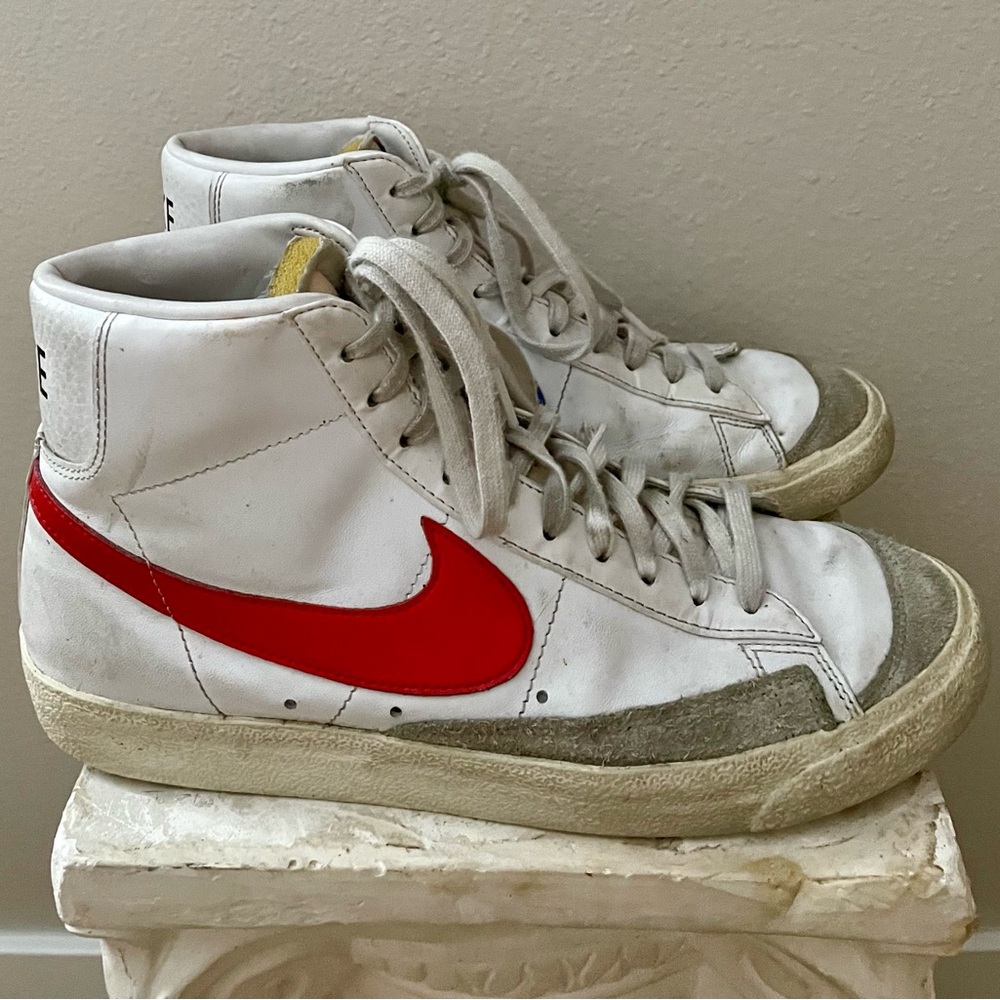 Nike Blazer Mens Red And White Nike High Tops Nike Blazer Mid '77